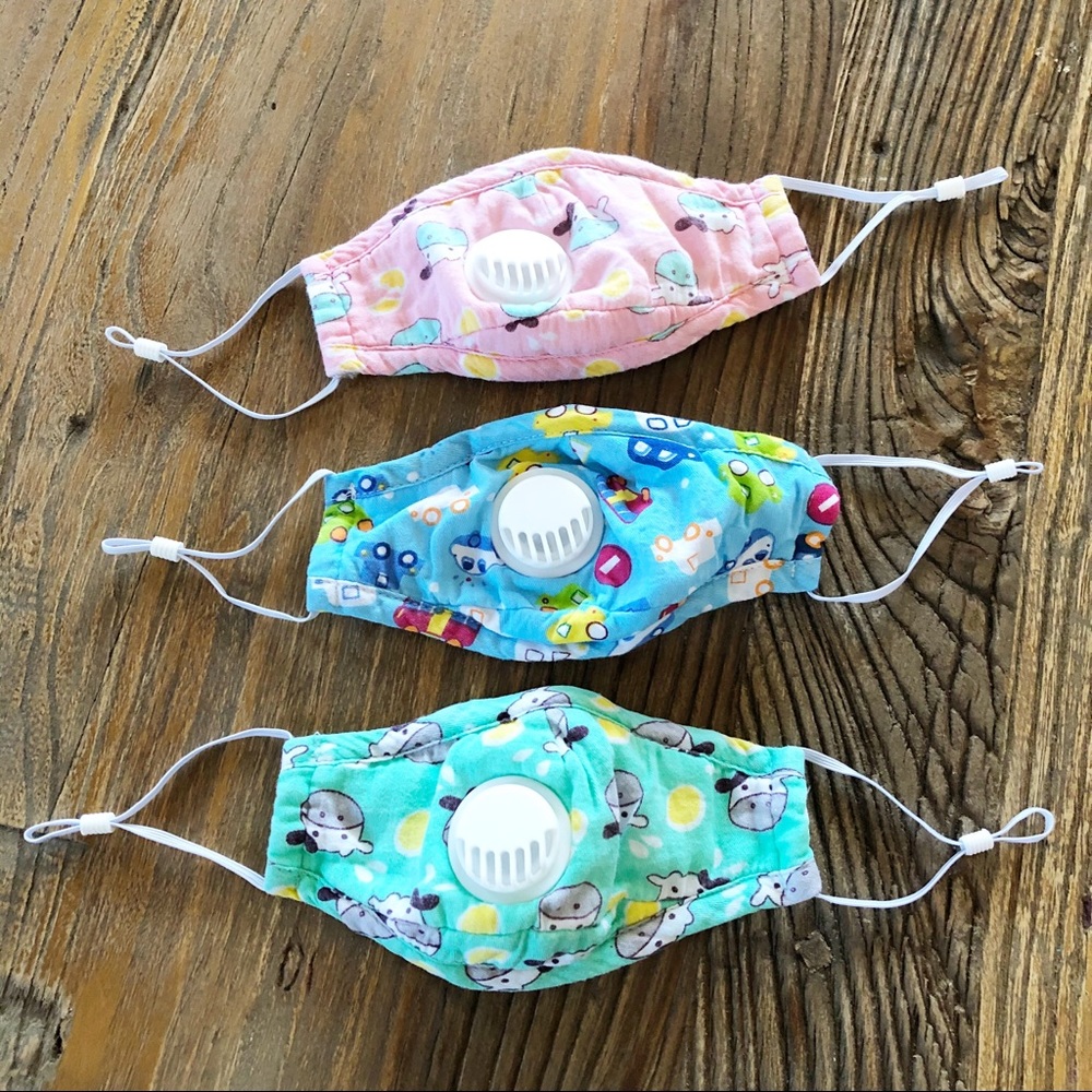Washable Reusable Kids Cloth Face Masks Set of 3